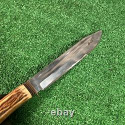 Vintage B Svoboda Solingen Cutlery Germany Stag Woodcraft Hunting Knife