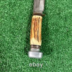 Vintage B Svoboda Solingen Cutlery Germany Stag Woodcraft Hunting Knife