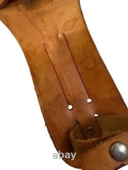 Vintage B. Svoboda Solingen Germany Bowie Knife Stag Handle + Leather Sheath