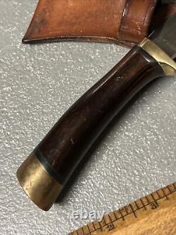 Vintage BROWNING Fixed Blade Knife Model 40181 With Sheath Sportsman Hunting USA