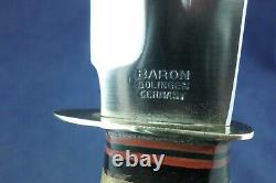 Vintage Baron Large knife Solingen with Sheath