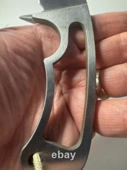 Vintage Bowen Knife Blackshear, Ga Skinner, Hunting Knife, Skeleton Handle
