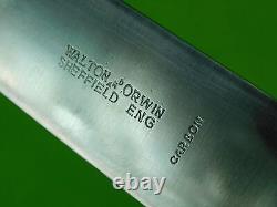 Vintage British Walton & Orwin Sheffield England Bowie Hunting Skinner Knife