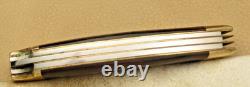 Vintage Browning Japan 503 Three-Blade Lockback Folding Knife with Sheath Unused