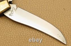 Vintage Browning Japan 503 Three-Blade Lockback Folding Knife with Sheath Unused