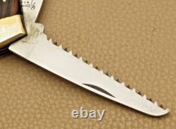 Vintage Browning Japan 503 Three-Blade Lockback Folding Knife with Sheath Unused