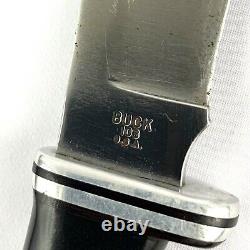 Vintage Buck 103 Skinner Hunting Knife with Original Foldover Sheath Pre-Date Code