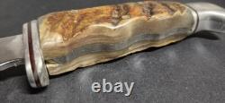 Vintage Buck 105 Pathfinder Hunting Knife Ram Horn Handle 1972-86