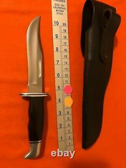 Vintage Buck 119 Knife With Sheath Three Line 1972-1986 USA