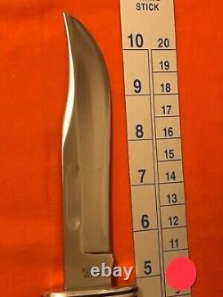 Vintage Buck 119 Knife With Sheath Three Line 1972-1986 USA