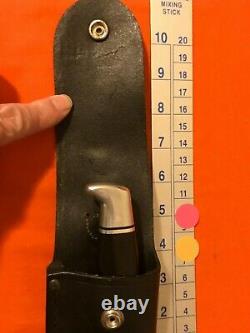 Vintage Buck 119 Knife With Sheath Three Line 1972-1986 USA