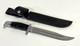 Vintage Buck 120 General Fixed Blade Hunting Knife With Leather Sheath
