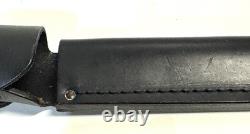 Vintage Buck 120 General Fixed Blade Hunting Knife With Leather Sheath