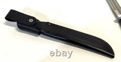 Vintage Buck 120 General Fixed Blade Hunting Knife With Leather Sheath