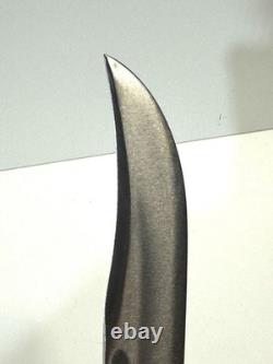 Vintage Buck 120 General Fixed Blade Hunting Knife With Leather Sheath