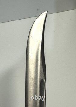 Vintage Buck 120 General Fixed Blade Hunting Knife With Leather Sheath