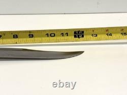 Vintage Buck 120 General Fixed Blade Hunting Knife With Leather Sheath