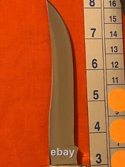 Vintage Buck 121 Fisherman Hunting Knife & Sheath 1972 1986 USA