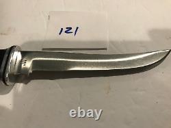 Vintage Buck 121 Fixed Blade Hunting/ Fishing Knife 1972-86 USA w Sheath