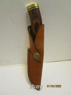 Vintage Buck 192 Hunting Knife With Original Leather Sheath Nice