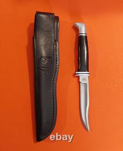 Vintage Buck 1970's Model 102 Woodsman Fixed Blade Sheath Knife Made USA