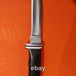 Vintage Buck 1970's Model 102 Woodsman Fixed Blade Sheath Knife Made USA