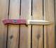 Vintage Buck 727 Battling Bucks Wood Fixed Blade Knife 2003 with Sheath