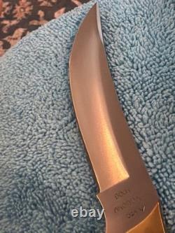 Vintage Buck Akonua USA Fixed Blade Knife with Buck Sheath