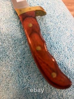 Vintage Buck Akonua USA Fixed Blade Knife with Buck Sheath