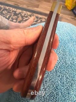 Vintage Buck Akonua USA Fixed Blade Knife with Buck Sheath