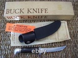 Vintage Buck Knife 118 Personal / Original Box, Sheath, Papers / Nos 1972-86