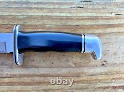 Vintage Buck Knife Model 120-Fixed Blade Knife withSheath-1967 to 1972-7.5 Blade