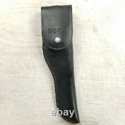 Vintage Buck USA Made 124 Frontiersman Knife 1967 Pre 1972 With Sheath 60s 70s