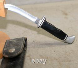 Vintage Buck model 118 made in USA hunting fixed blade knife original sheath