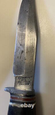 Vintage C. Johnson Hunting Knife Sheffield England