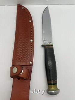 Vintage CASE Fixed Blade Hunting Knife & Sheath