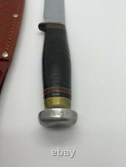 Vintage CASE Fixed Blade Hunting Knife & Sheath