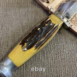 Vintage CASE, USA, 1940's Circa, Beautiful Stag, New Sheath