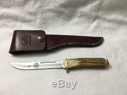 Vintage CASE XX USA 516-5 STAG fixed blade KNIFE Texas Trophy Hunters ASSOC