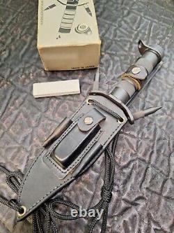 Vintage CI Knives Hollow Handle Survival Buckmaster 184 Clone 7 Knife With Box