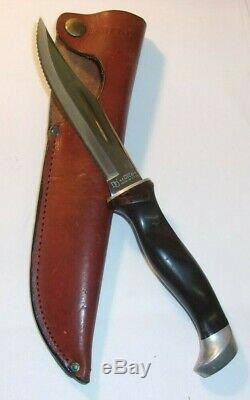 Vintage CUTCO Hunting Knife #1769 Brown D-D Edge & Cutco leather sheath