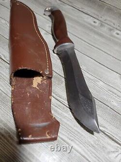 Vintage CUTCO hunting knife #1065 with Leather Sheath Made in U. S. A. LOOK LOOK