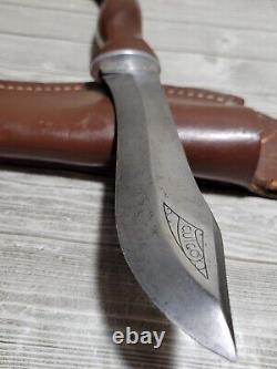 Vintage CUTCO hunting knife #1065 with Leather Sheath Made in U. S. A. LOOK LOOK