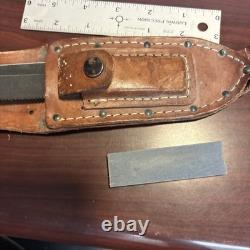 Vintage Camillus NY Fixed Blade Pilot Survival Knife withSheath 3-1974 vietnam era