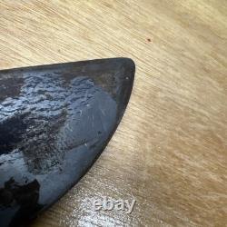 Vintage Carbon Steel Fixed Blade Antler Handle Hunting Knife