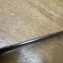 Vintage Carbon Steel Fixed Blade Antler Handle Hunting Knife