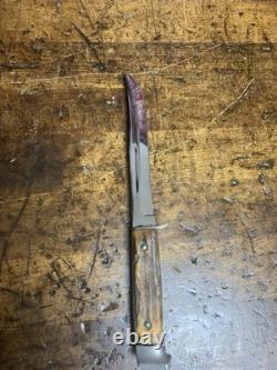 Vintage Case Fin Stag Fixed Blade Knife 5inch