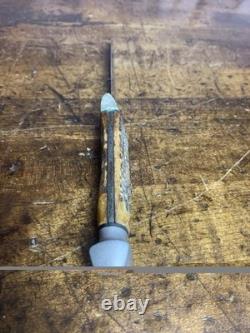 Vintage Case Fin Stag Fixed Blade Knife 5inch