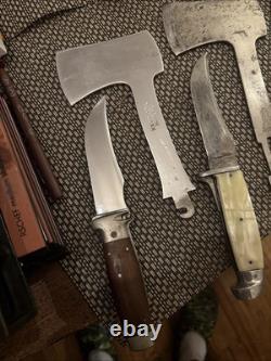 Vintage Case Kinfolks Kabar Knife Hatchet Combos And More Brands LOOK
