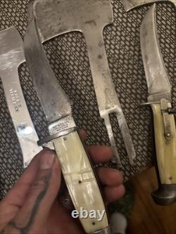 Vintage Case Kinfolks Kabar Knife Hatchet Combos And More Brands LOOK